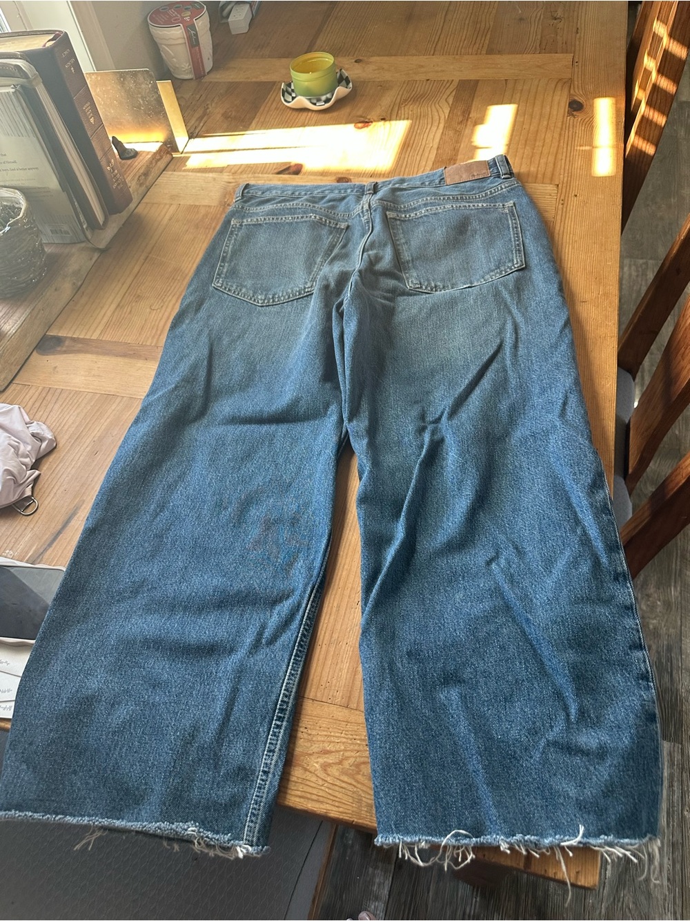 Madewell Low Slung Cropped Blue Jeans - Picture 10 of 11